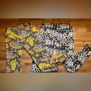 2 pair LuLaRoe “One Size” leggings